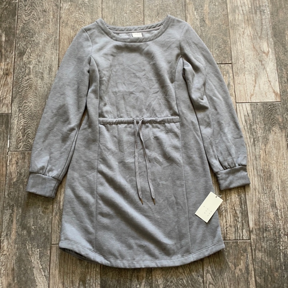 Sweatshirt Dress w Cinch